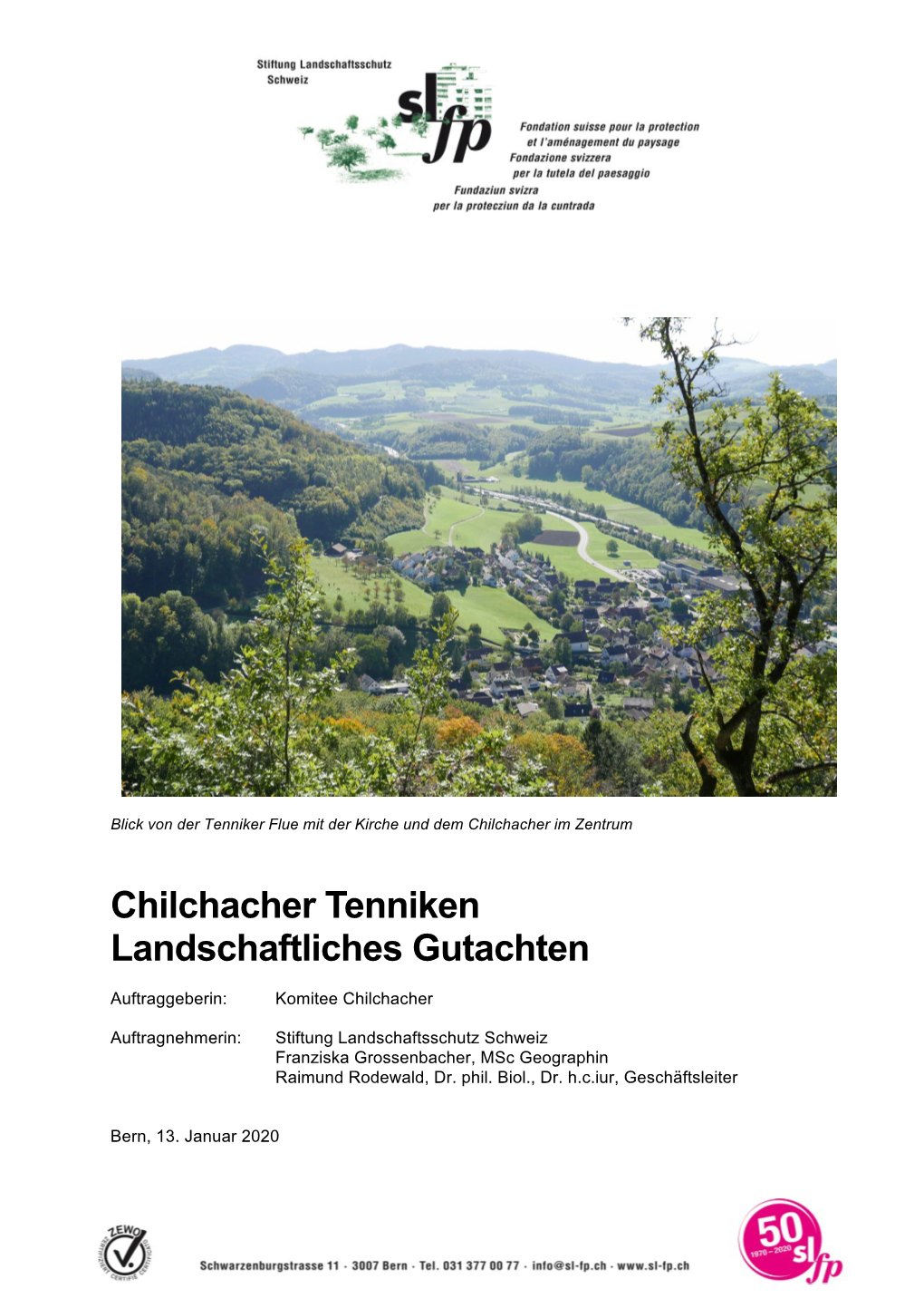 Chilchacher Tenniken Landschaftliches Gutachten