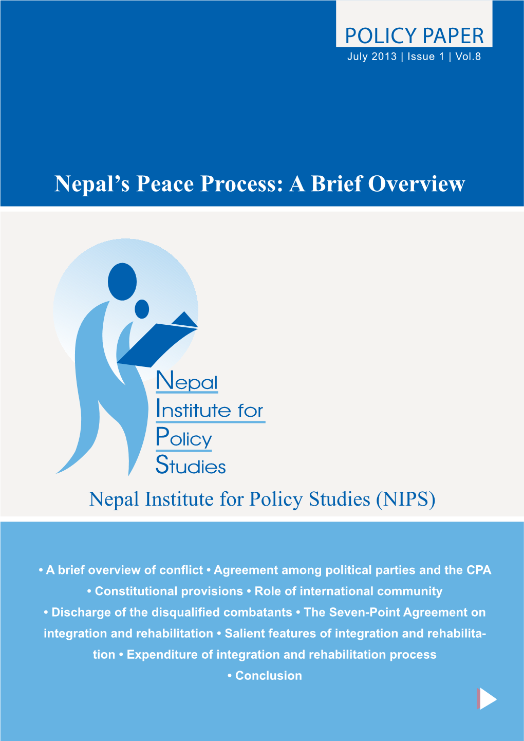 Nepal's Peace Process: a Brief Overview