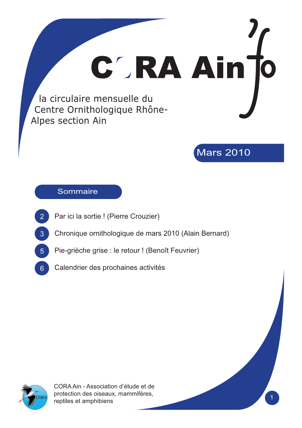 Circulaire Mars 2010