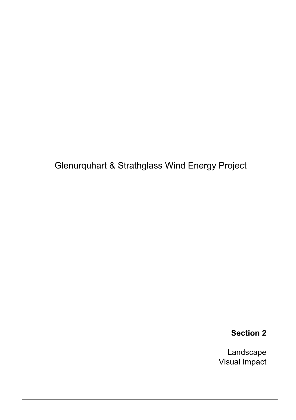 Glenurquhart & Strathglass Wind Energy Project