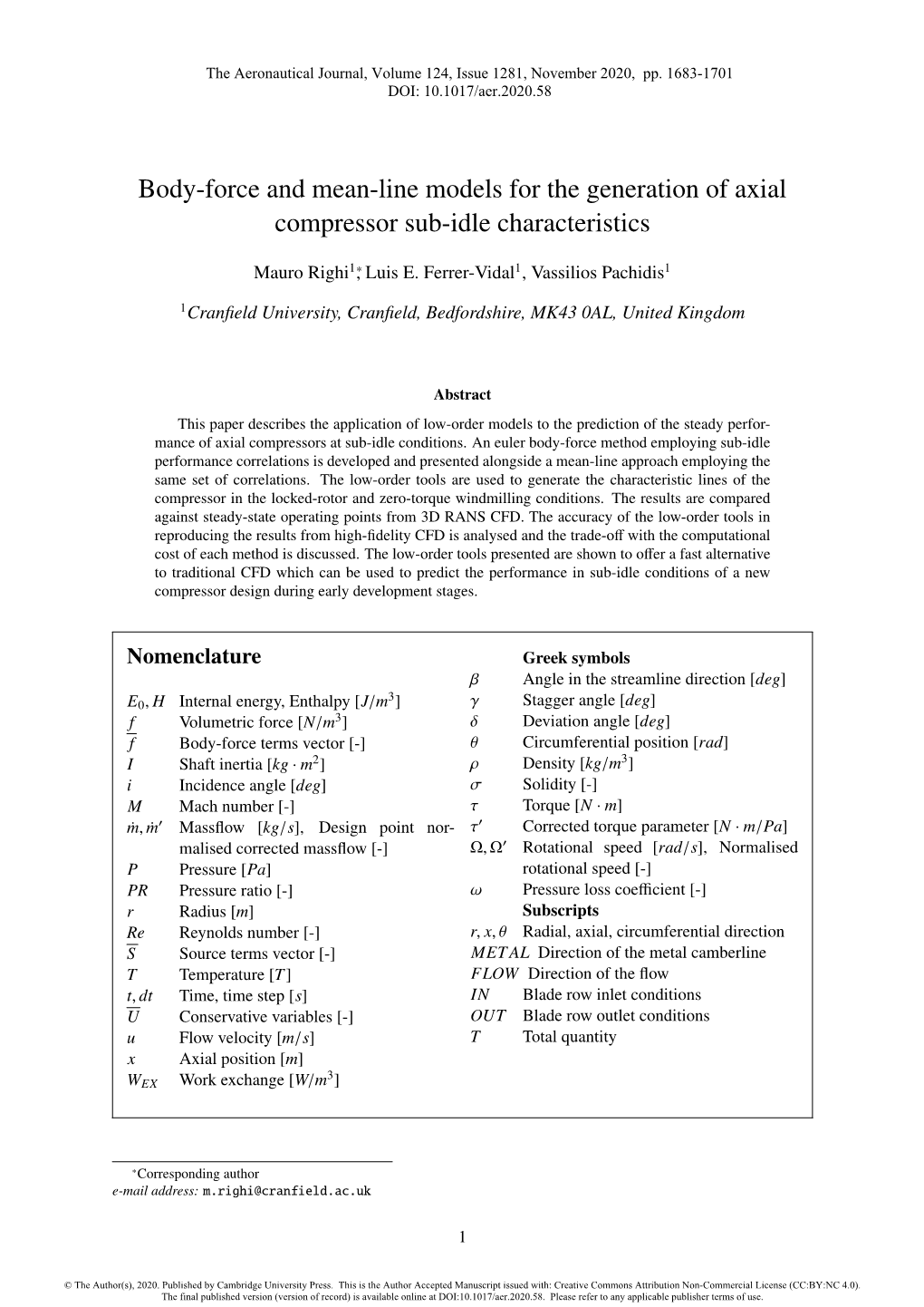 Body-Force and Mean-Line Models for the Generation of Axial Compressor Sub-Idle Characteristics