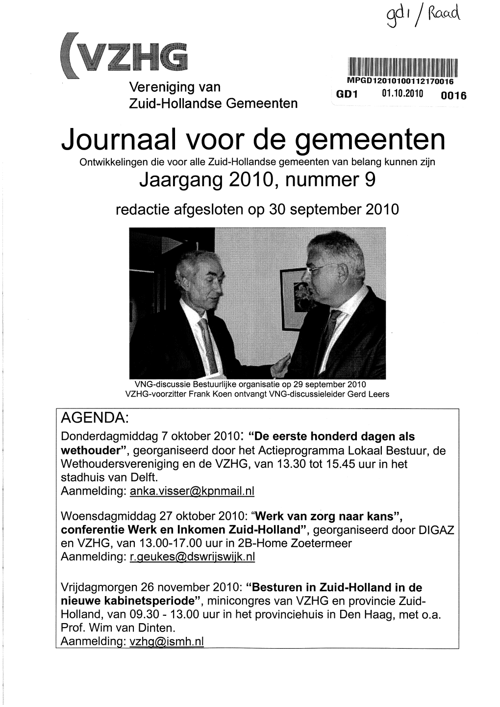 Journaal Voor De Gemeenten