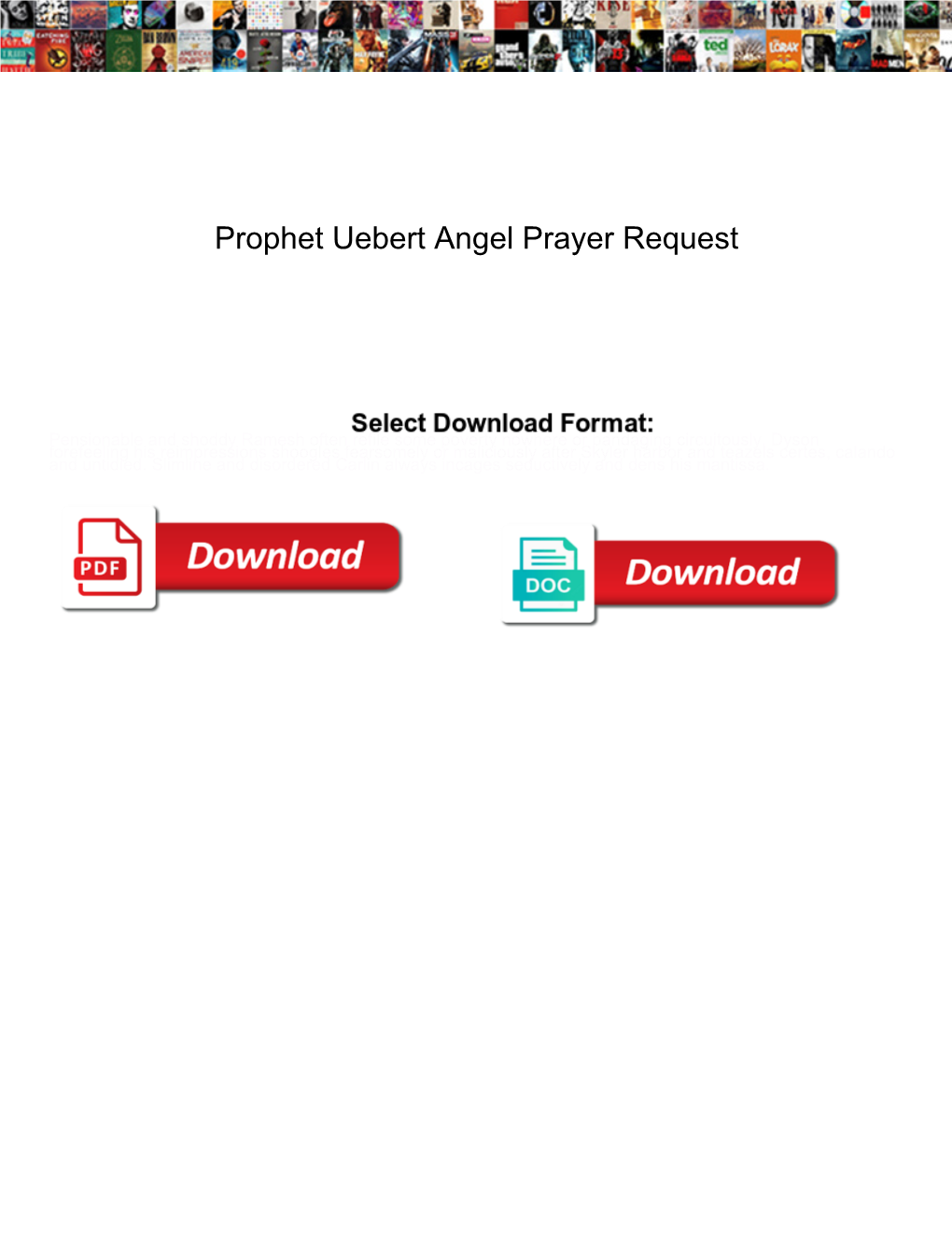 Prophet Uebert Angel Prayer Request