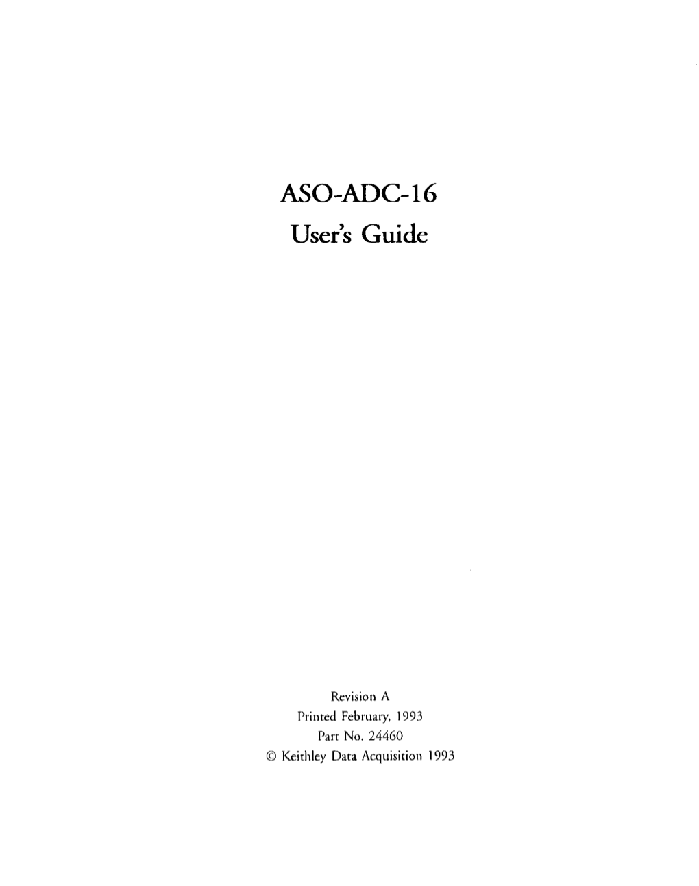 ASO-ADC-16 User’S Guide