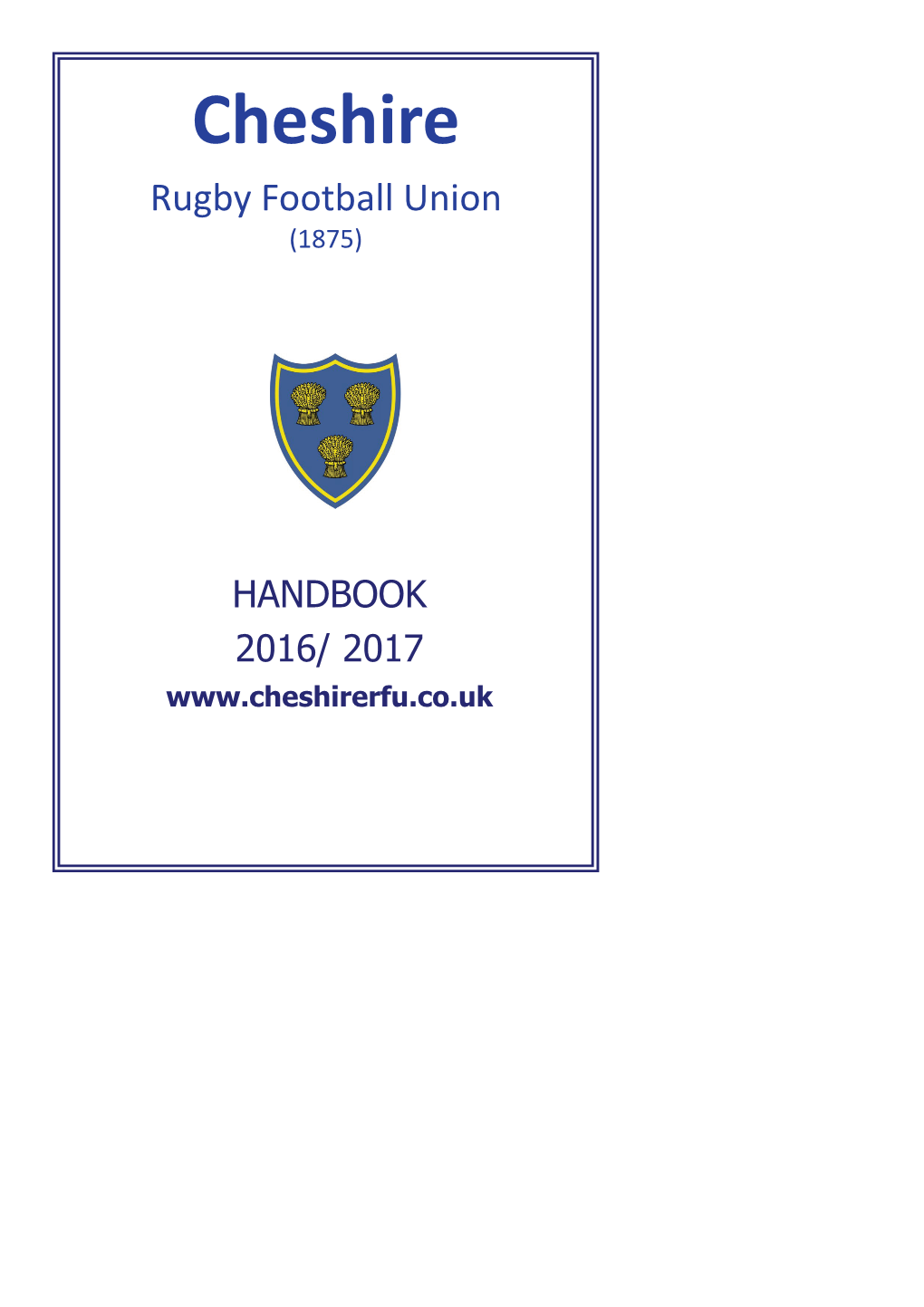 Cheshire RFU Handbook