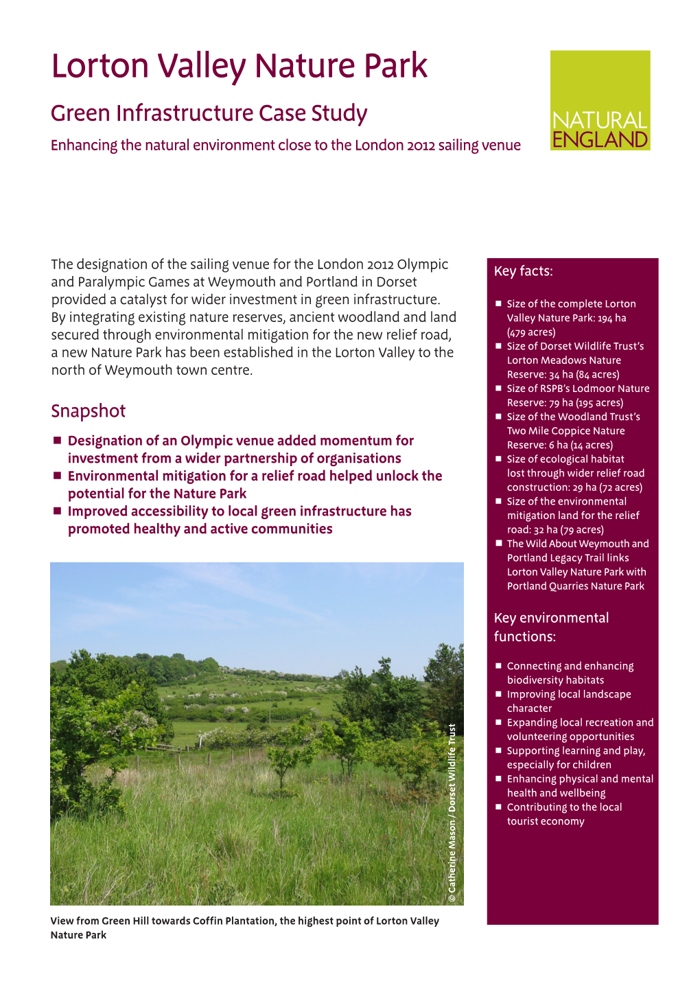 Lorton Valley Nature Park; Green Infrastructure Case Study