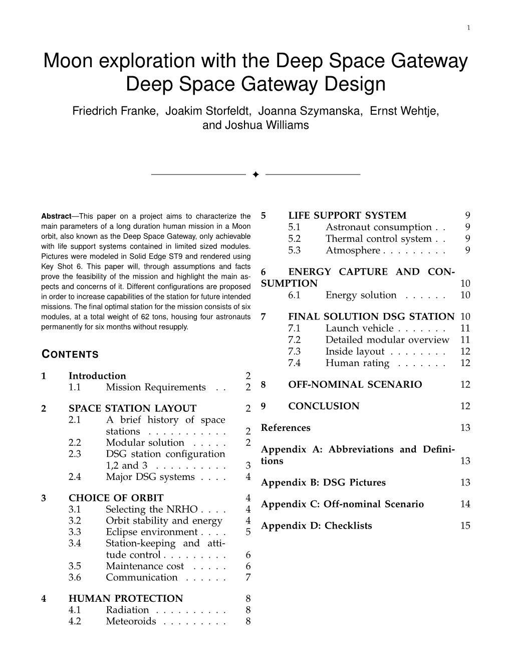 Deep Space Gateway (DSG), and the Americans Had a Counterpart Skylab a Concept Being Seriously Considered by Space Launched in 1973-1979