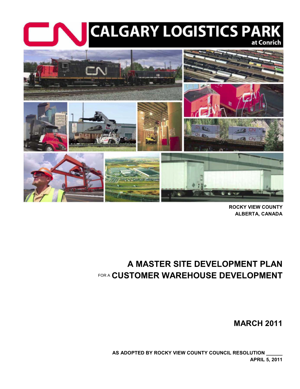 A Master Site Development Plan for a Customer Warehouse Development