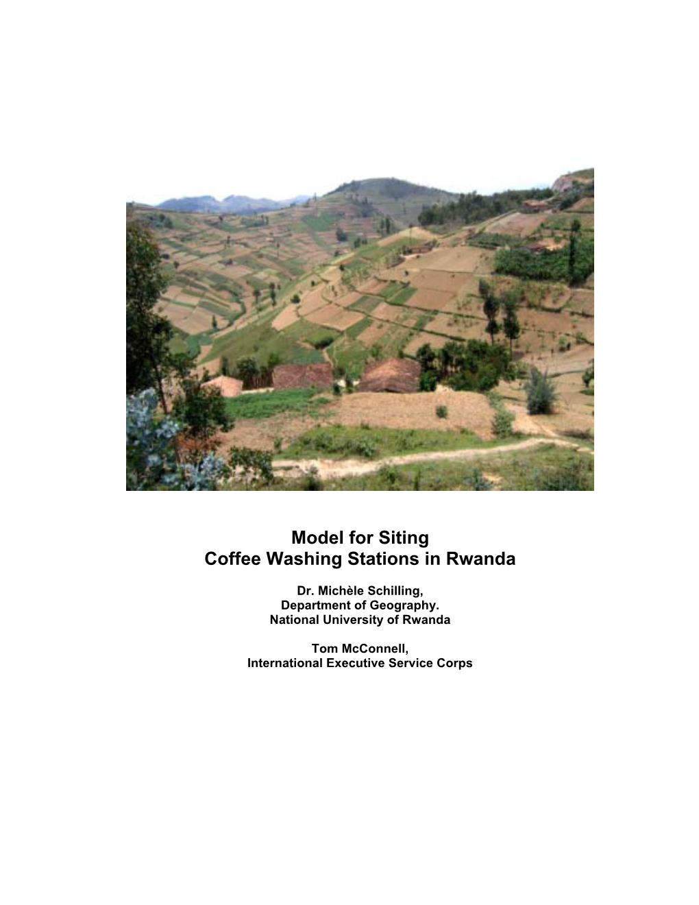 Model for Siting Coffee Washing Stations in Rwanda