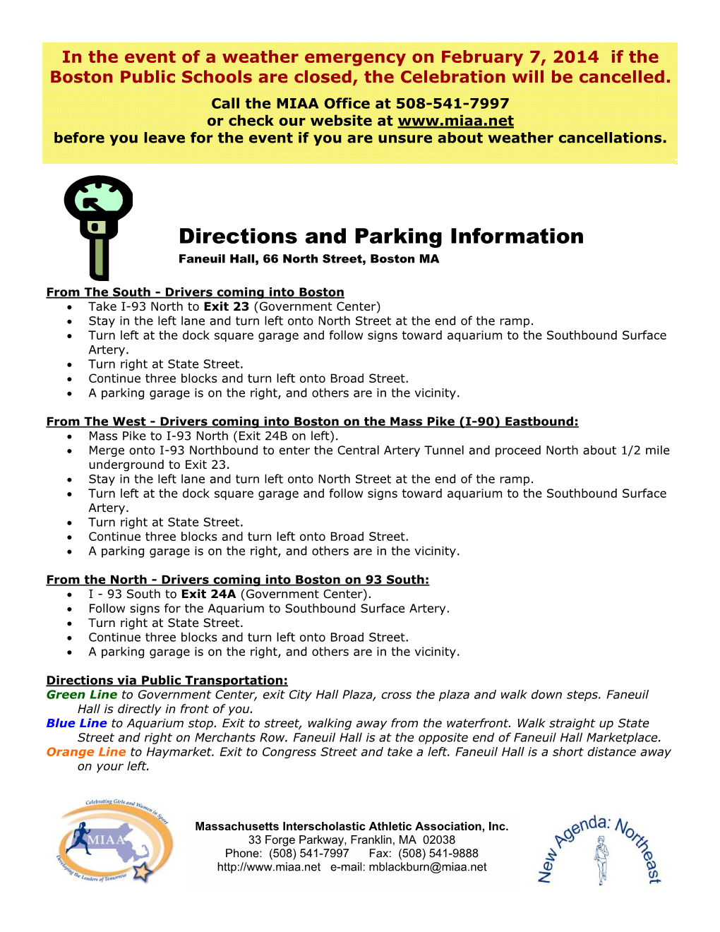 Directions Memo for Senior Olympians.Pub