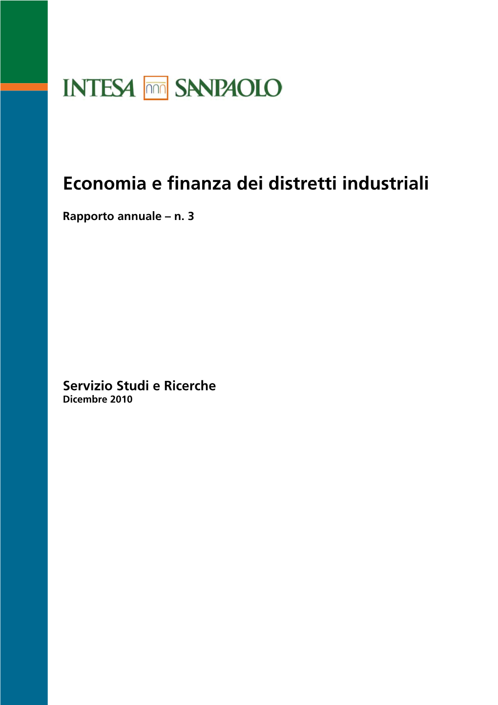 Economia E Finanza Dei Distretti Industriali