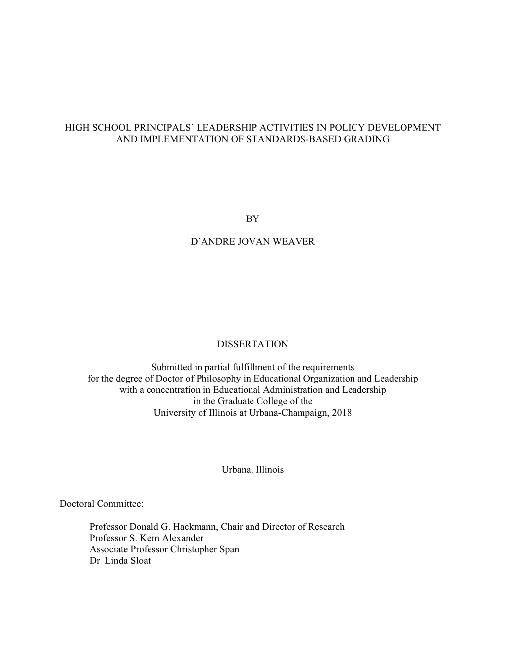 WEAVER-DISSERTATION-2018.Pdf