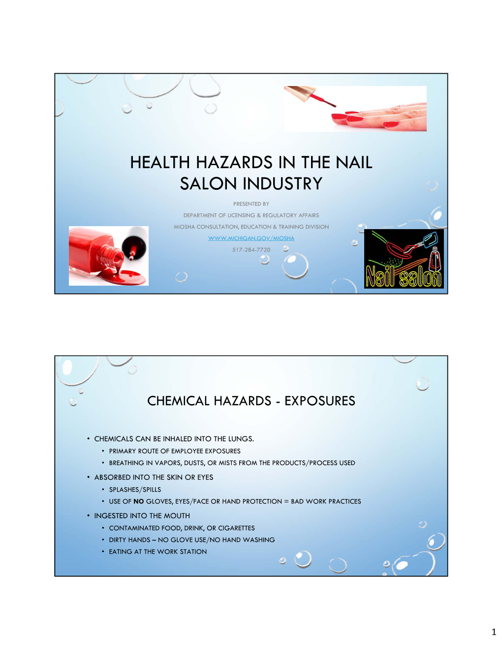 Health Hazards in the Nail Salon Industry