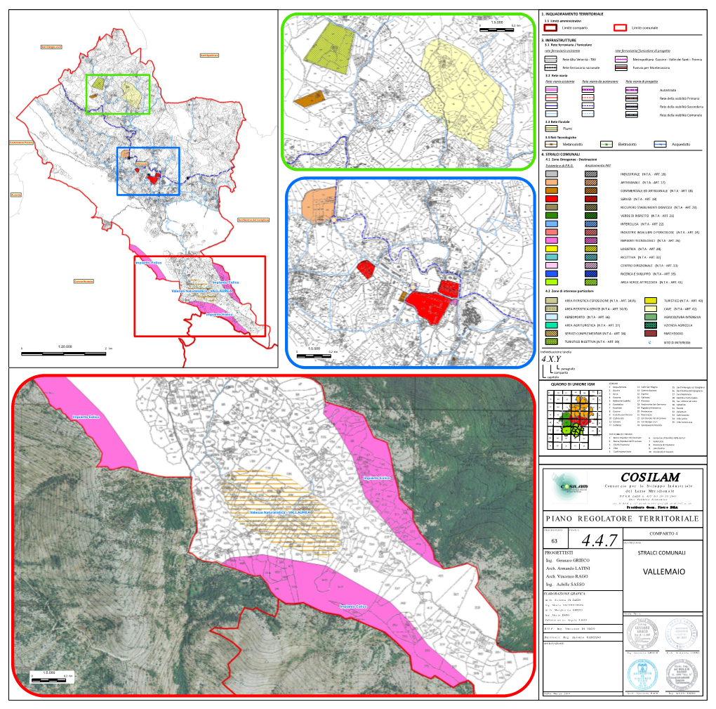 STRALCI COMUNALI 4.1 Zone Omogenee - Destinazioni Vallemaio Esistente E Di P.R.G