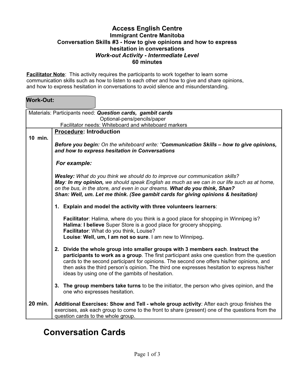 Conversation Skills #3 - How to Give Opinions and How to Express Hesitation in Conversations