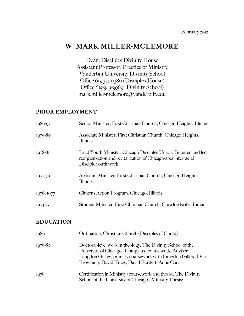 W. Mark Miller-Mclemore