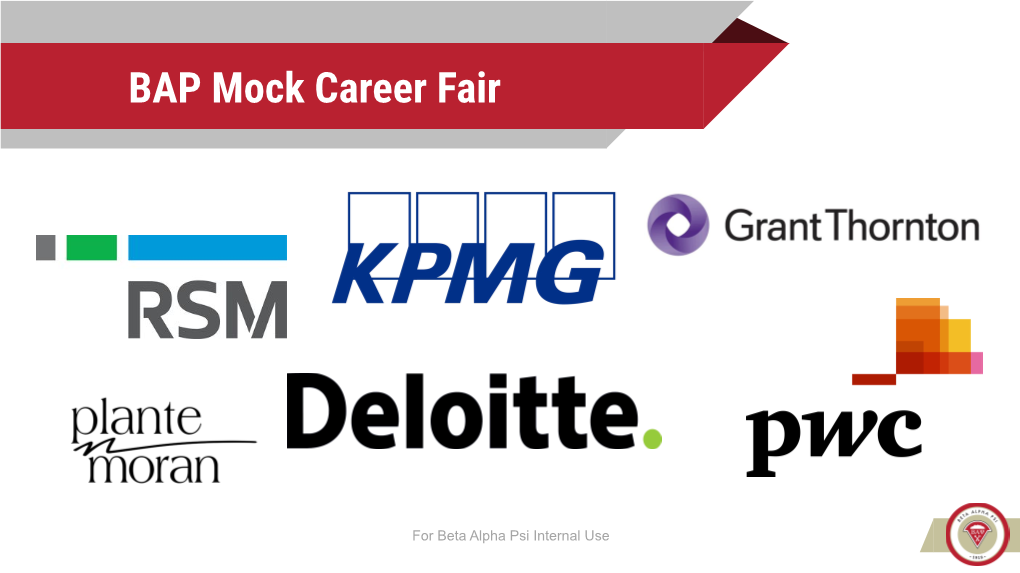 BAP Mock Career Fair