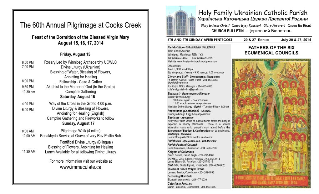 The 60Th Annual Pilgrimage at Cooks Creek