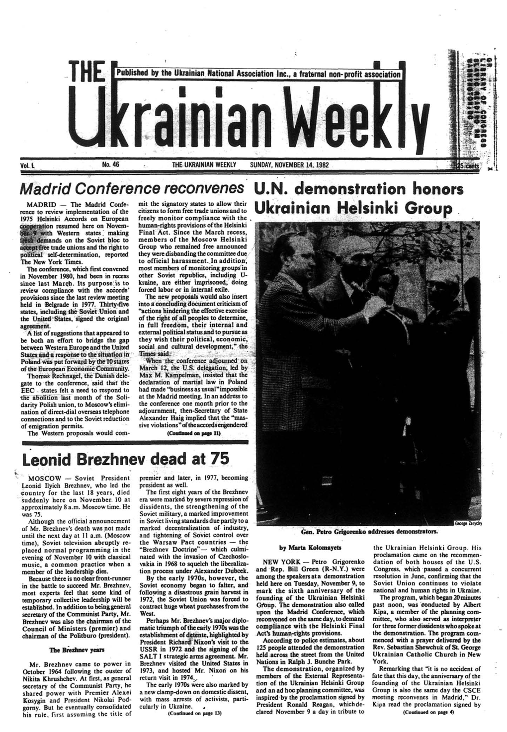 The Ukrainian Weekly 1982, No.46