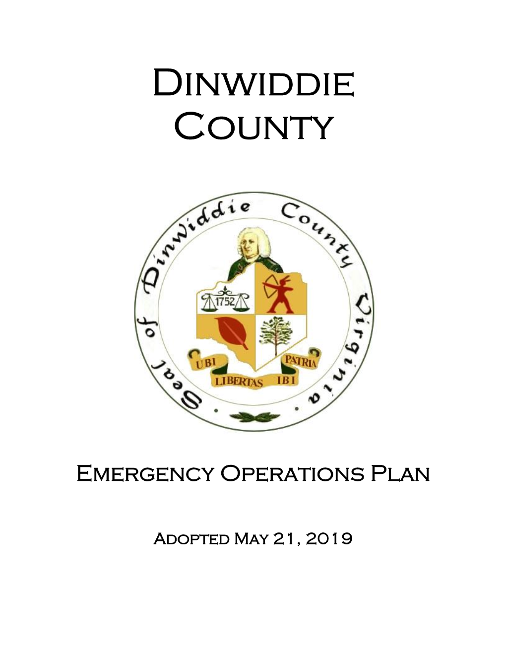 Dinwiddie County Damage Assessment Telephone Report 1