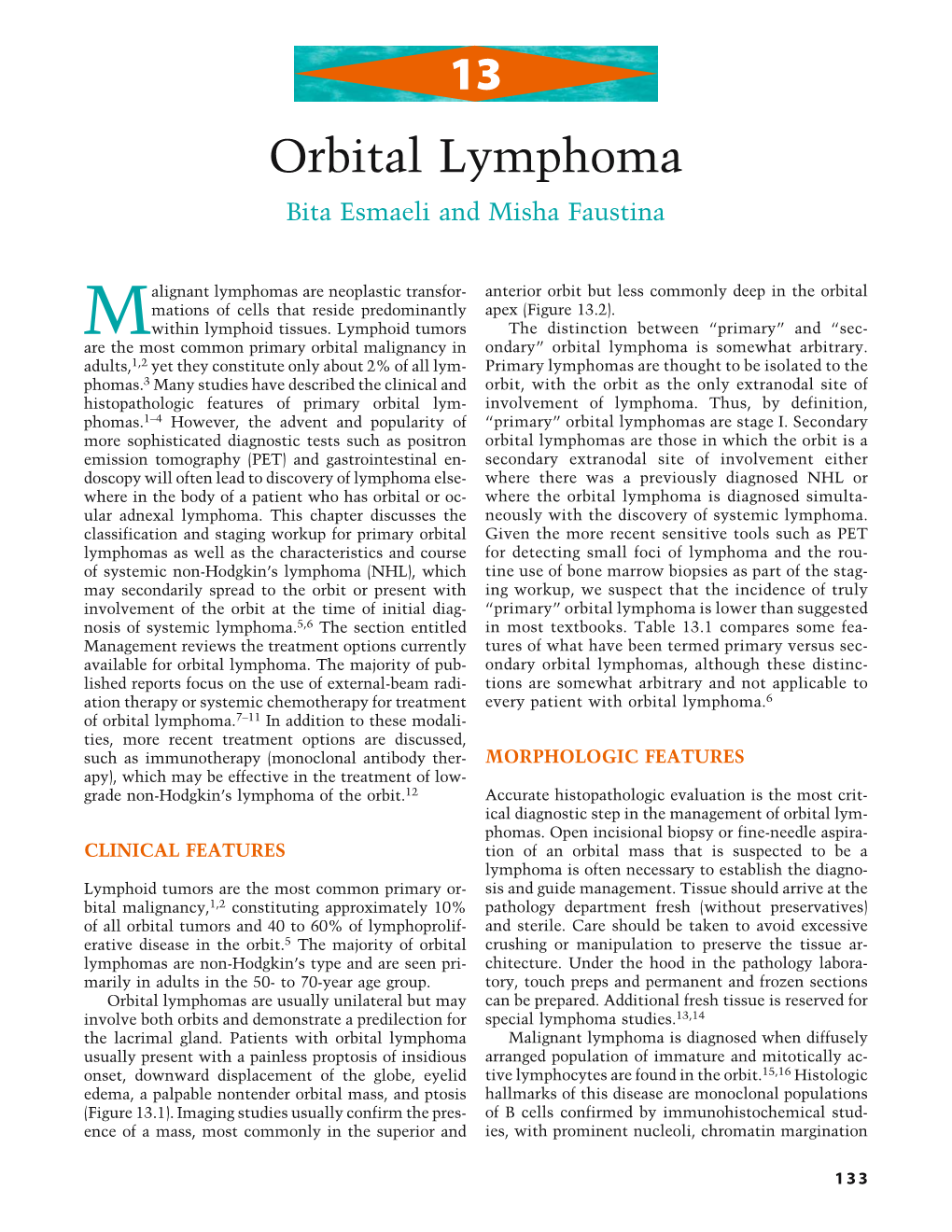 13 Orbital Lymphoma Bita Esmaeli and Misha Faustina