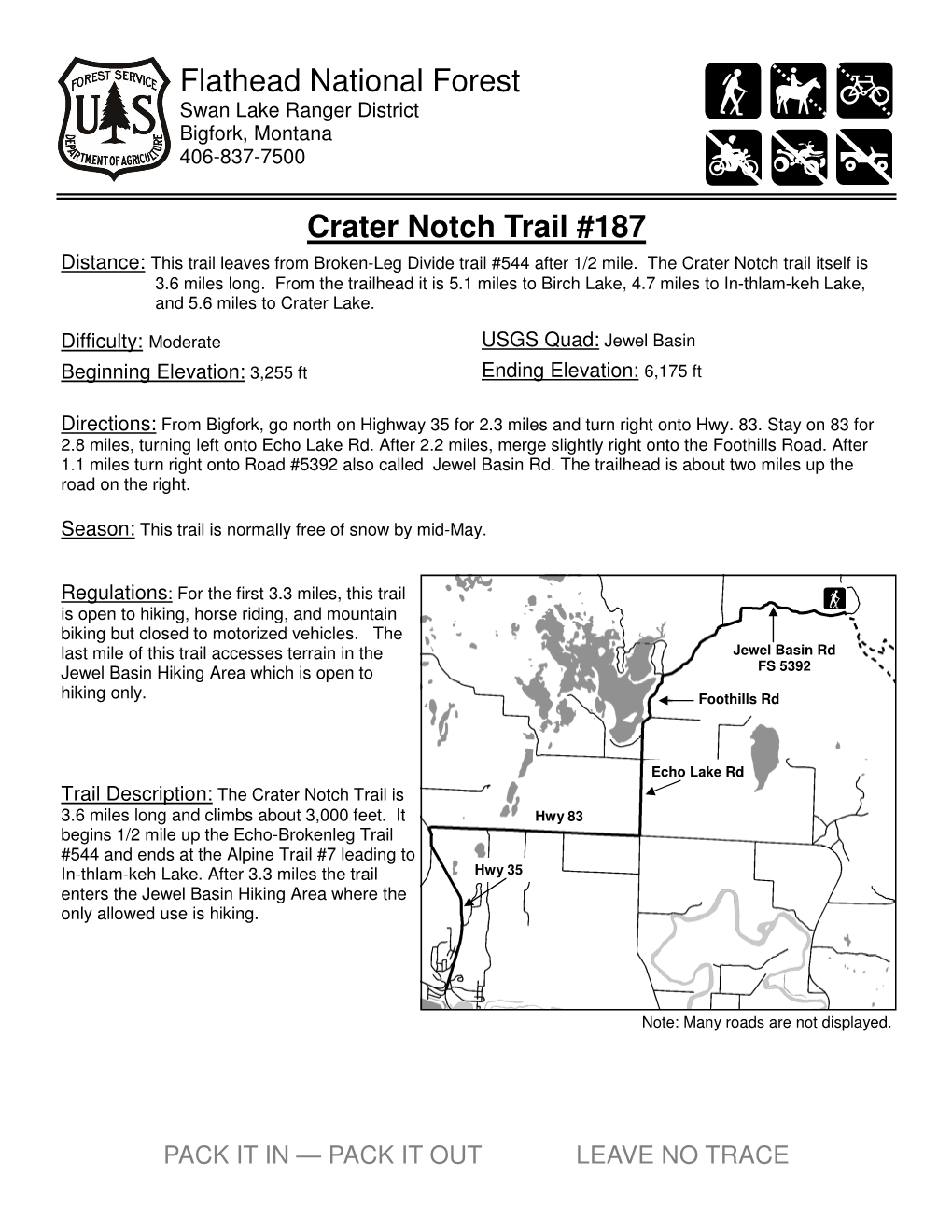 Trail Map and Directions