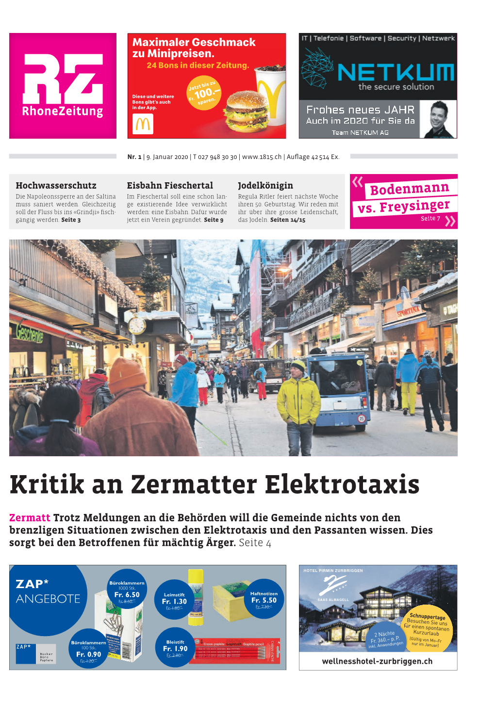 Kritik an Zermatter Elektrotaxis