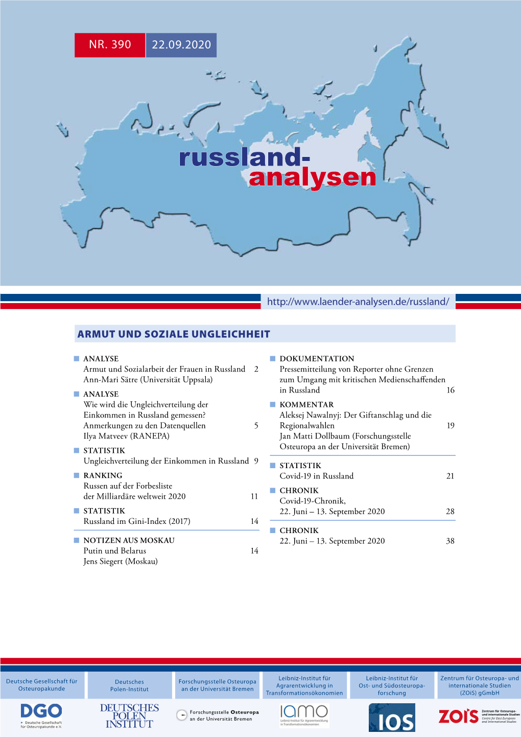 Russland-Analysen Nr. 390, 22.09.2020 2