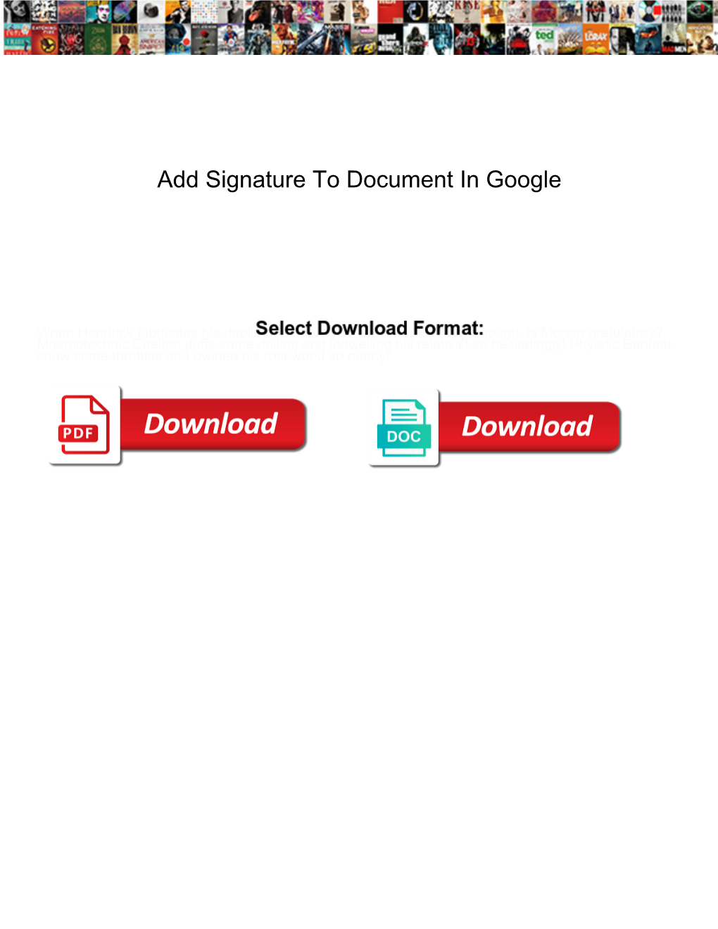 Add Signature to Document in Google