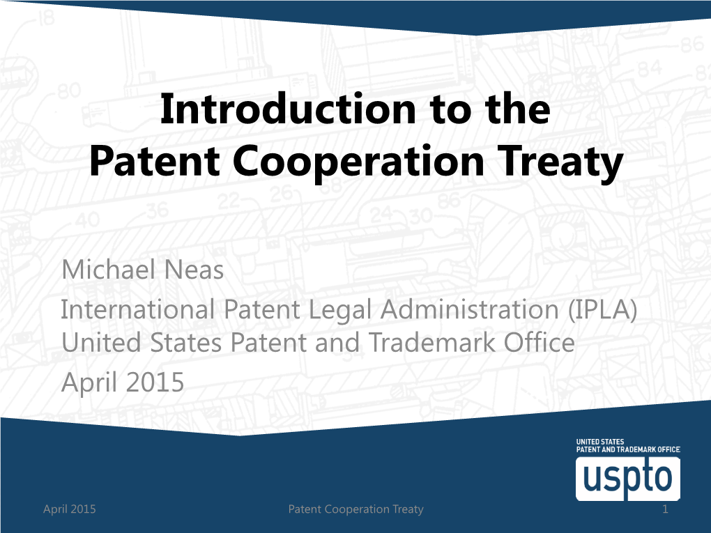 Introduction to the Patent Cooperation Treaty