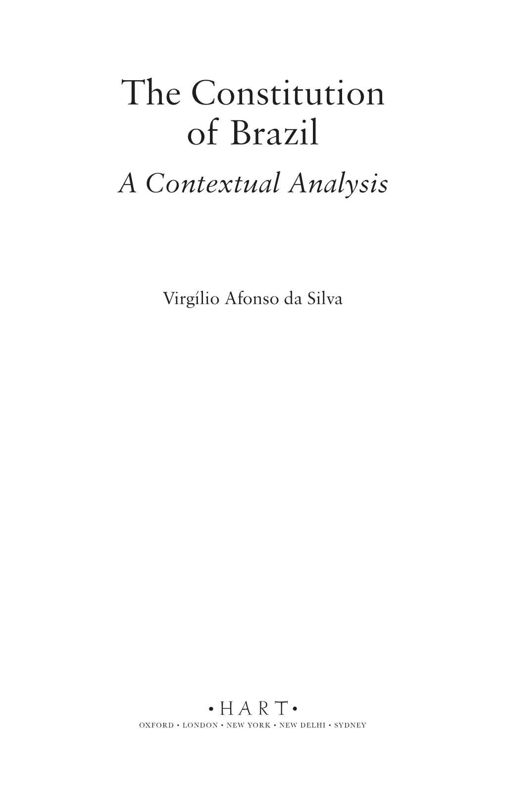 The Constitution of Brazil a Contextual Analysis