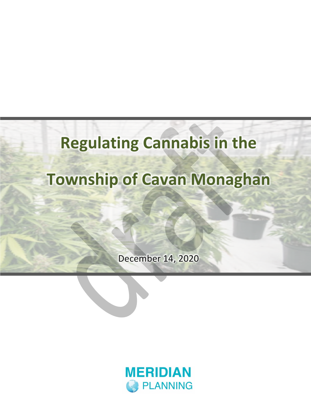 Regulating Cannabis in the Township of Cavan Monaghan