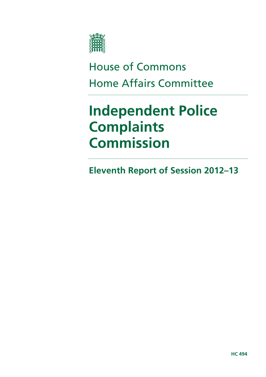 Independent Police Complaints Commission