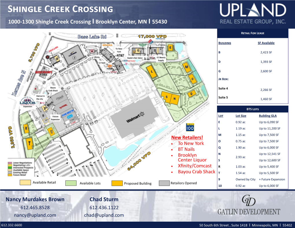 Shingle Creek Crossing 1000-1300 Shingle Creek Crossing I Brooklyn Center, MN I 55430