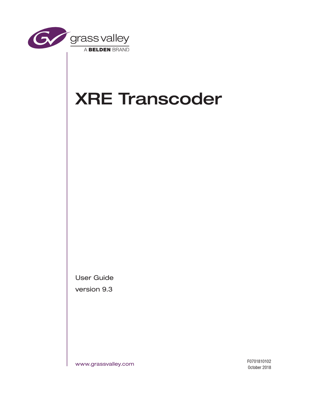 XRE Transcoder