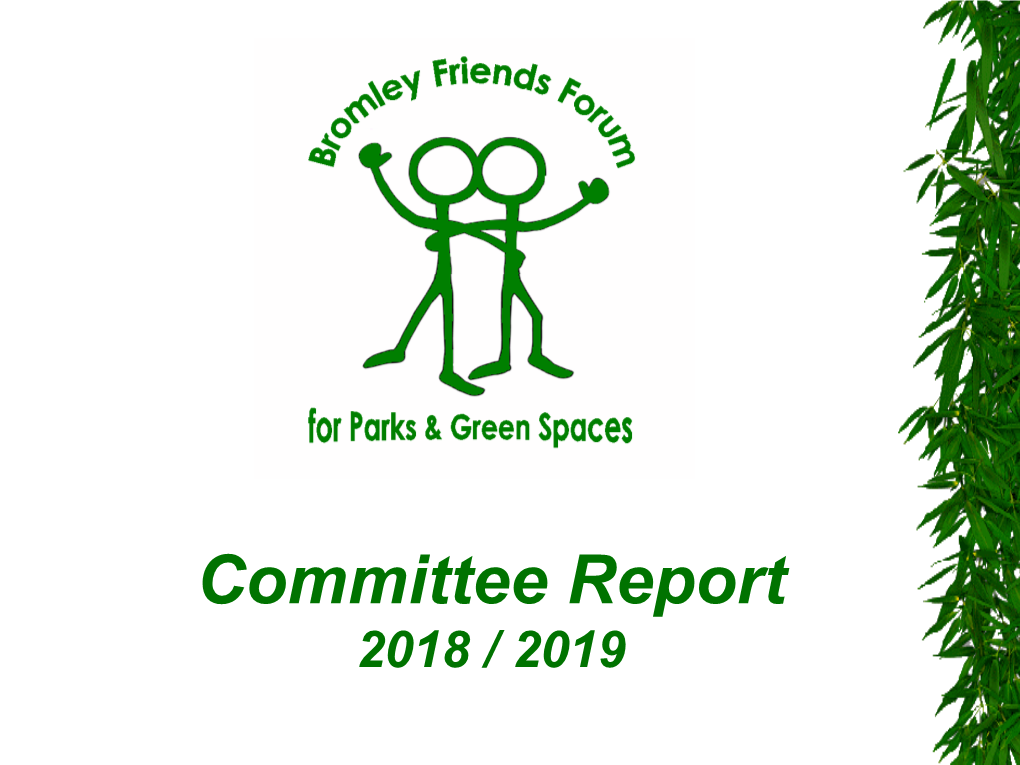 Friends Forum AGM 20 November 2019 Presentation