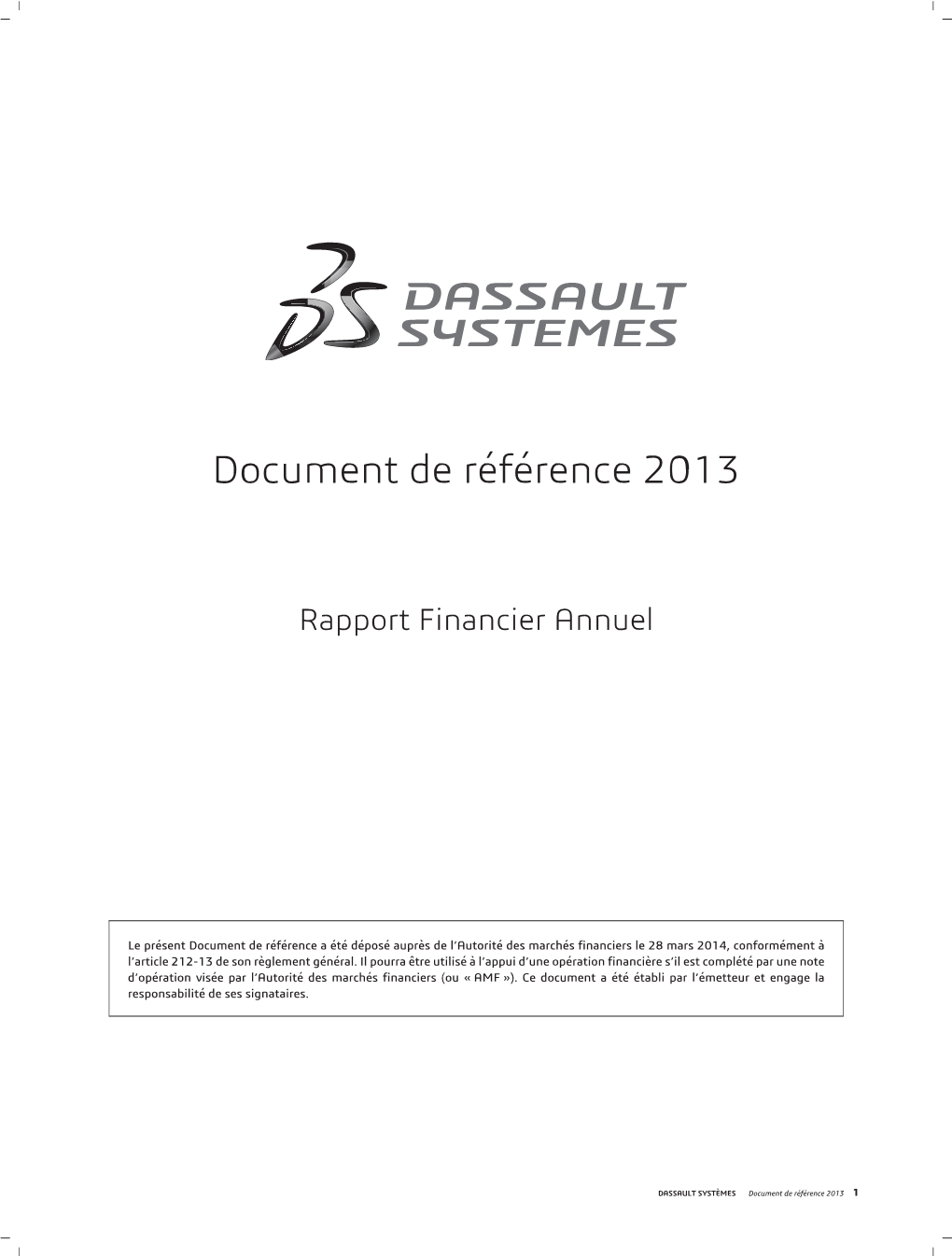 Document De Référence 2013