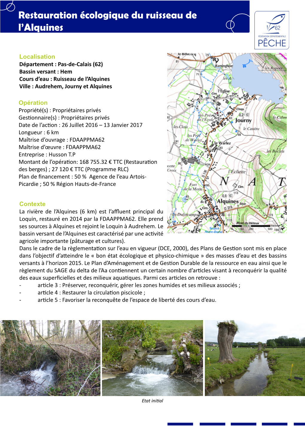 Restauration Écologique Du Ruisseau De L'alquines
