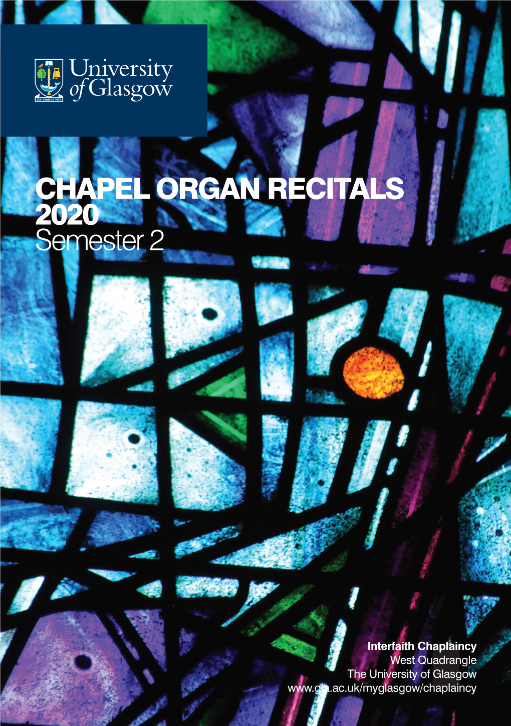 CHAPEL ORGAN RECITALS 2020 Semester 2