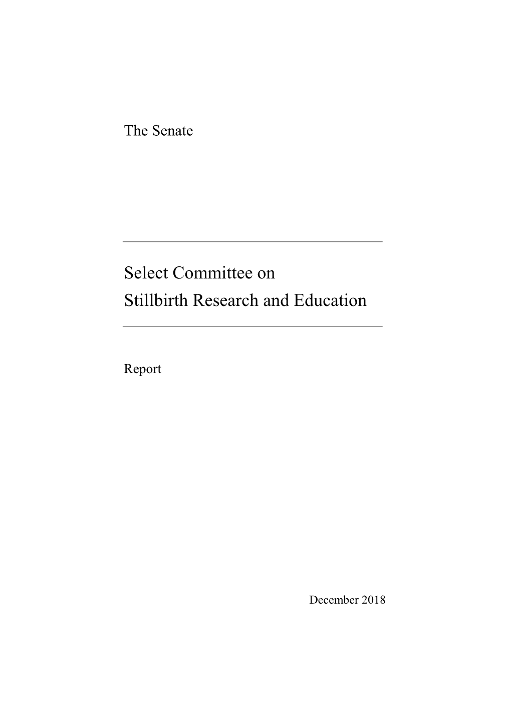 Select Committee on Stillbirth Research and Education