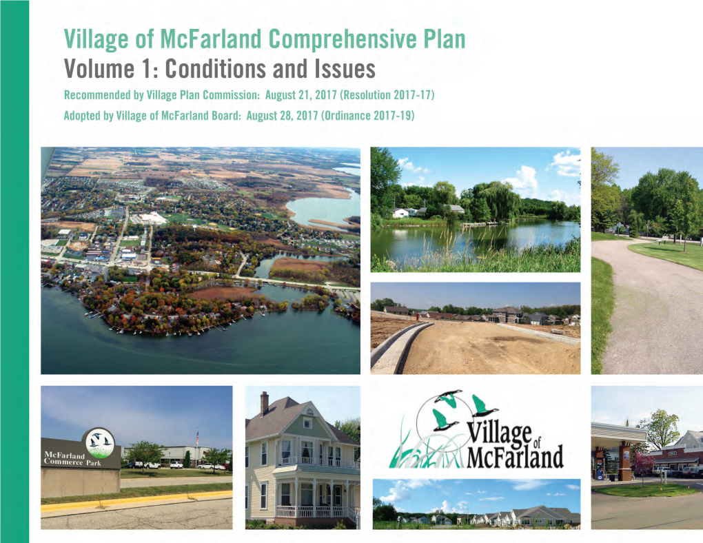 Mcfarland Comprehensive Plan Volume 1