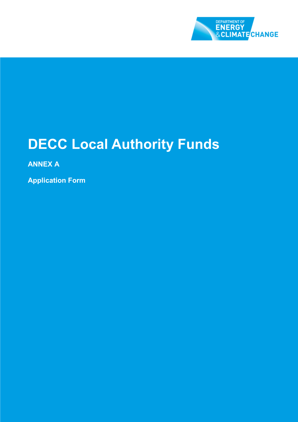 DECC Local Authority Funds