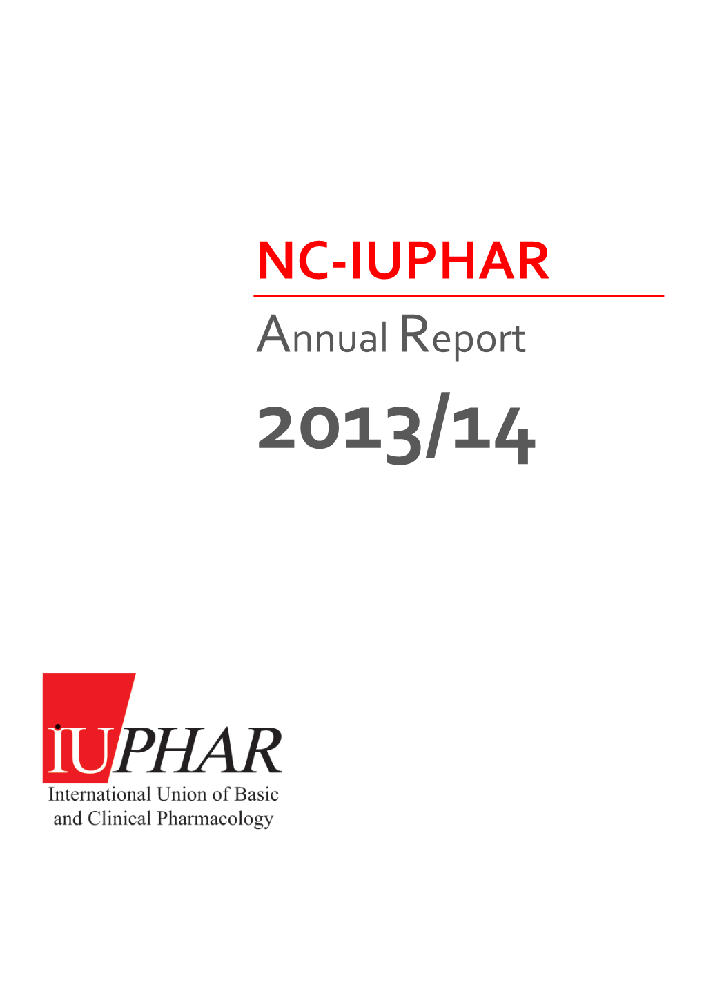 NC-IUPHAR Annual Report 2013/14