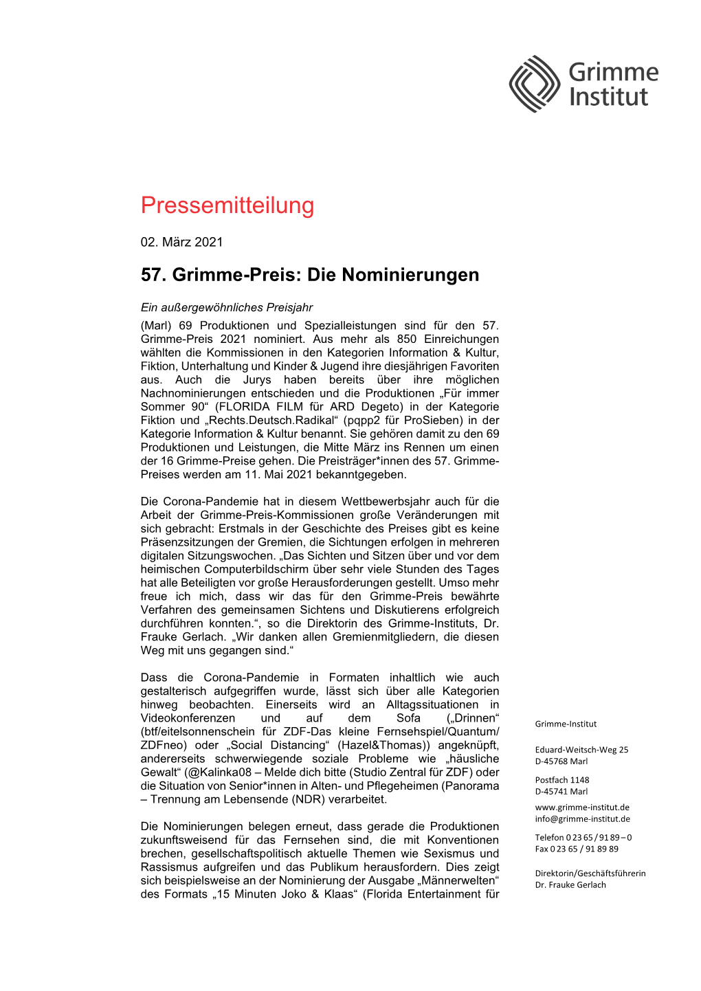 Pressemitteilung