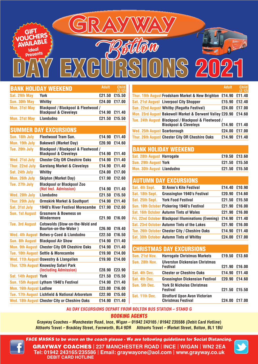 Day Excursions 2021