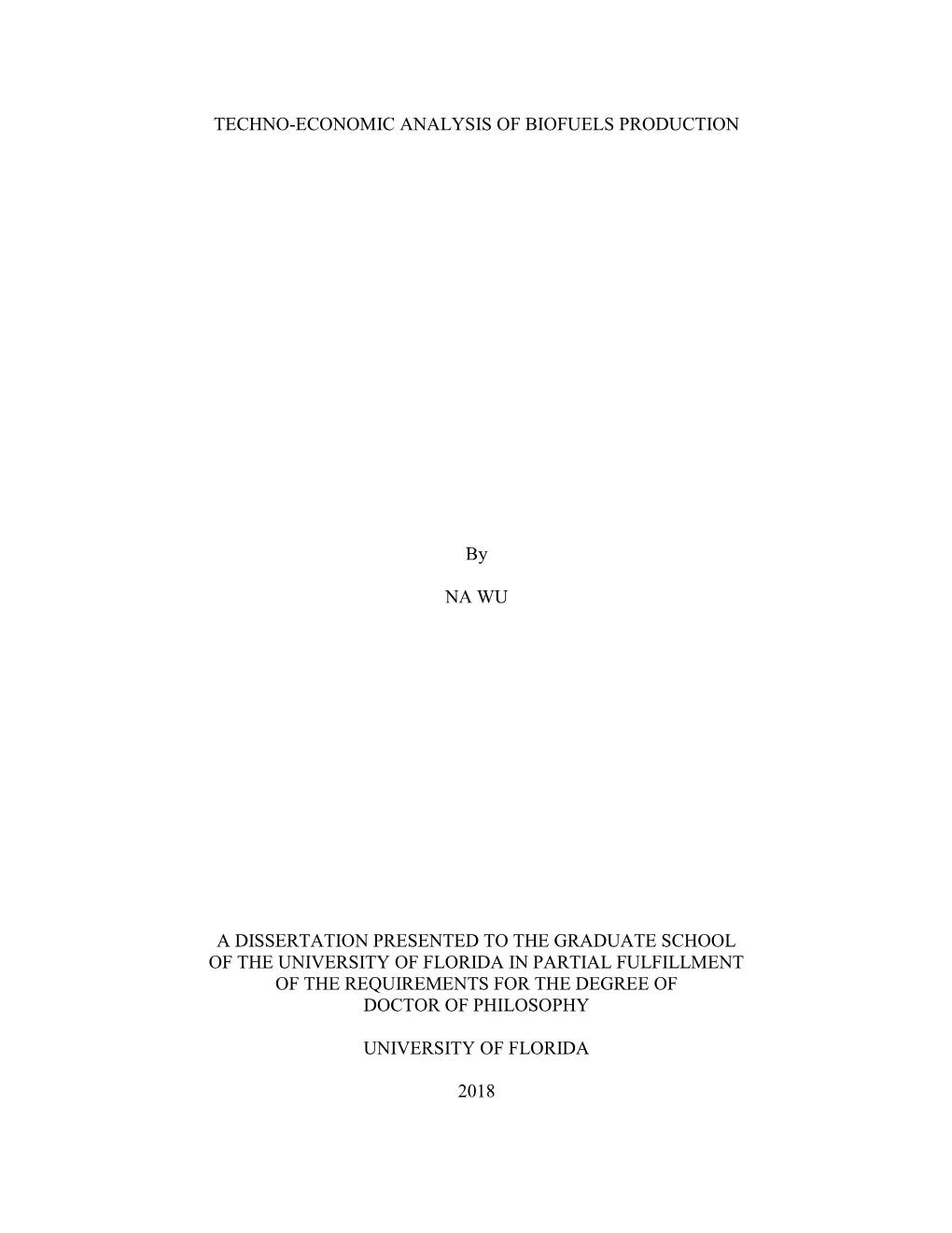 University of Florida Thesis Or Dissertation Formatting