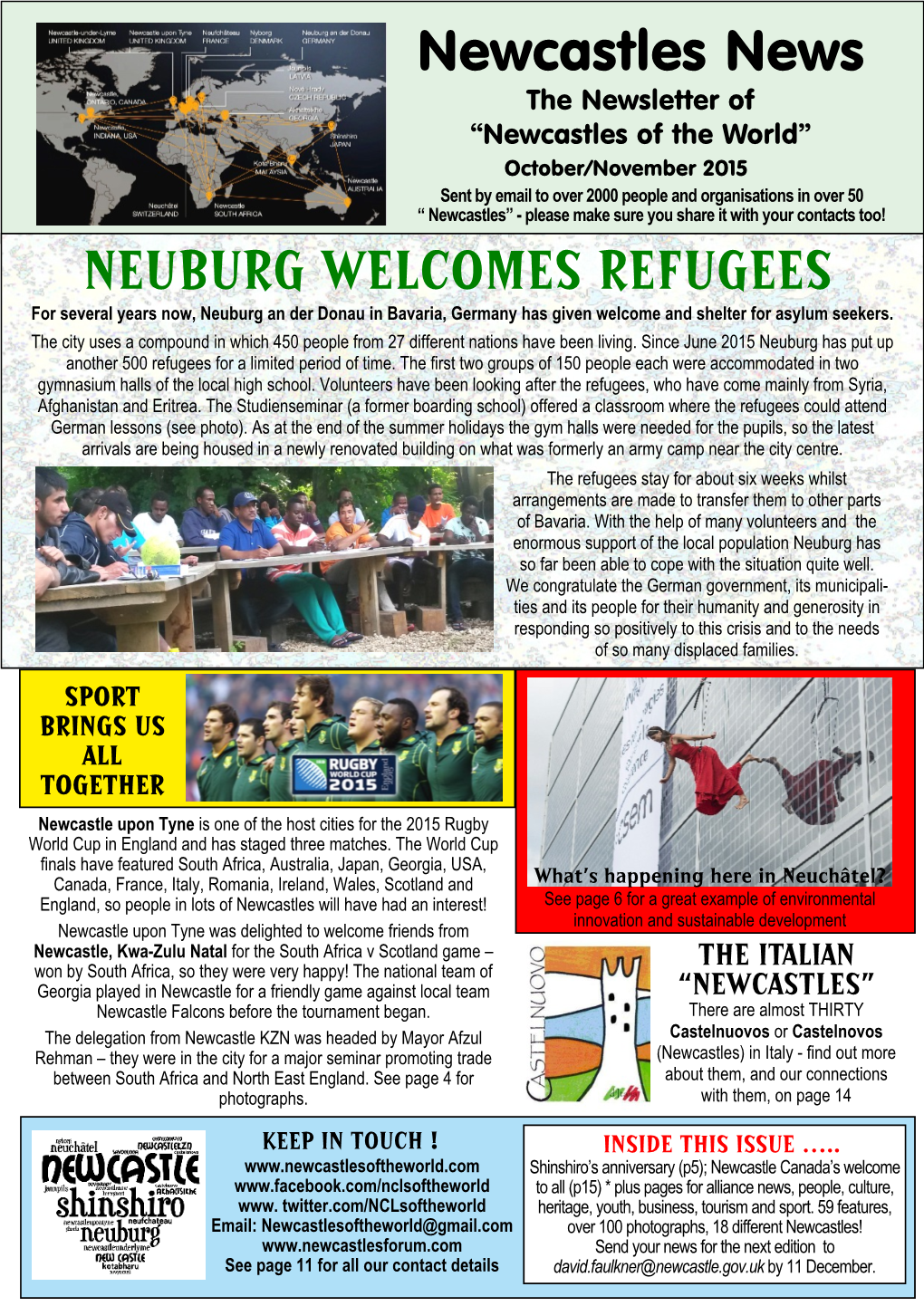 Newcastles Newsletter Oct Nov 15