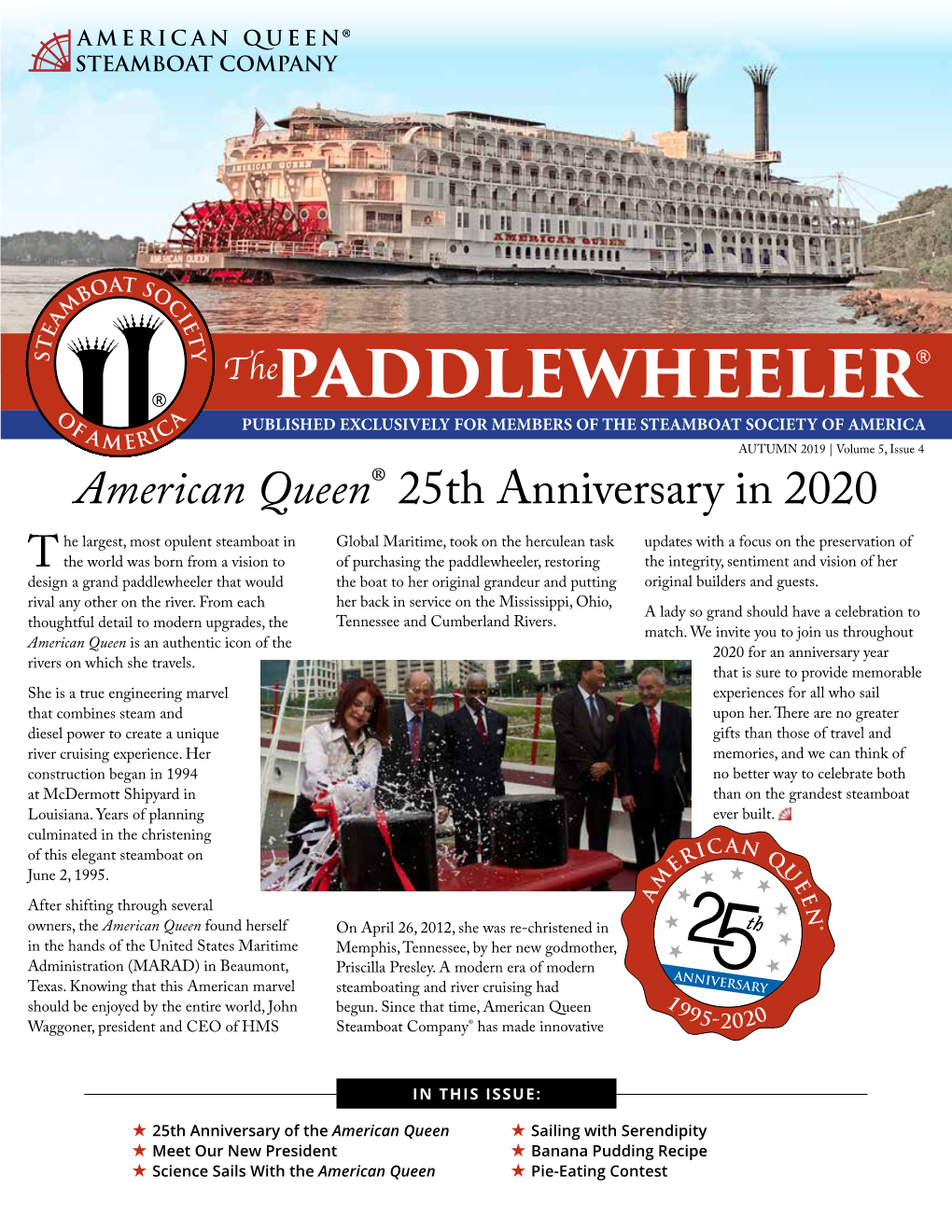American Queen® 25Th Anniversary in 2020
