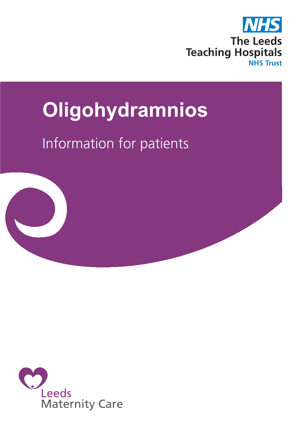 Oligohydramnios Information for Patients
