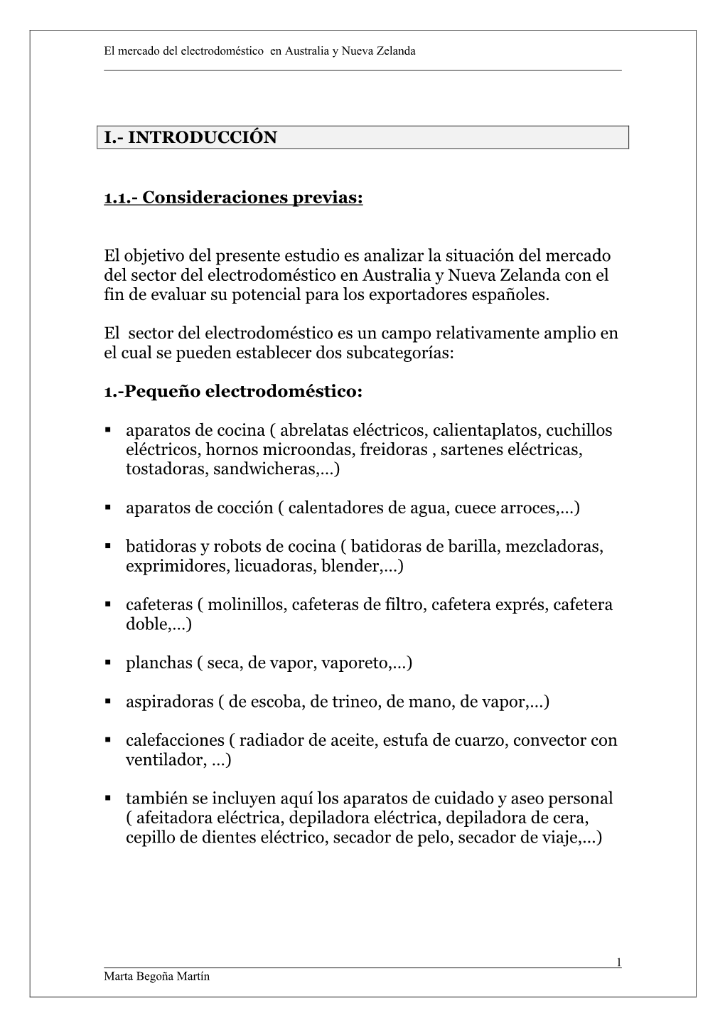 I.- INTRODUCCIÓN 1.1.- Consideraciones Previas